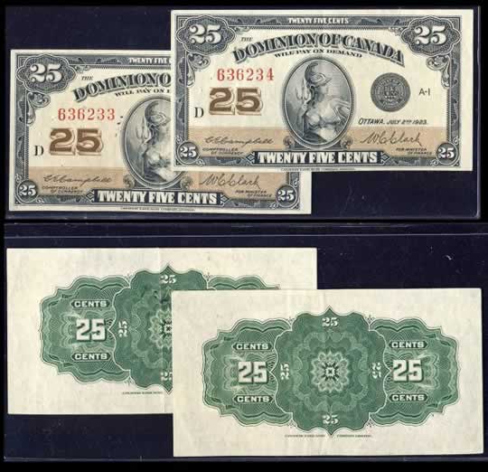 item170_1923 Twenty-Five Cents Consecutive Pair.jpg